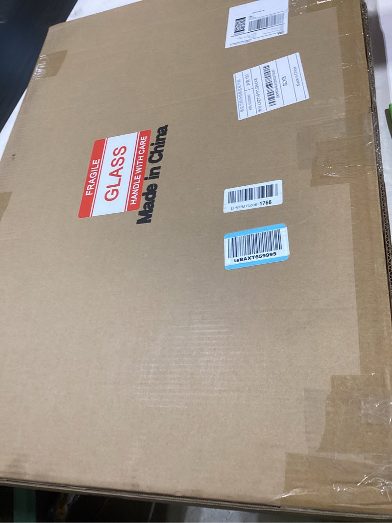 Condition photo showing Good Condition for Evgosm Tempered Glass Backsplash for Kitchen? Stove Splashback, Hummingbird Glass Backsplash, Used for Kitchen Wall Protection and Decoration, Easy to Install and Clean. (30x20'') 30"L x 20"W