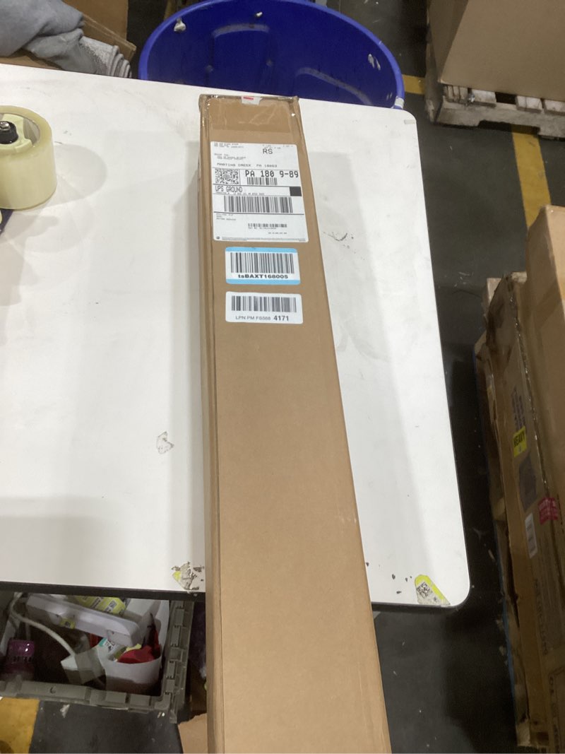 Condition photo showing As Is for LazBlinds Cordless Bamboo Roman Shades, Privacy Blinds for Interior Windows, Room Darkening Roll Up Bamboo Blinds for Home & Patio, 31.5" W x 64" H, Highfield Teak Pricacy - Highfield Teak 31 1/2" W x 64" H