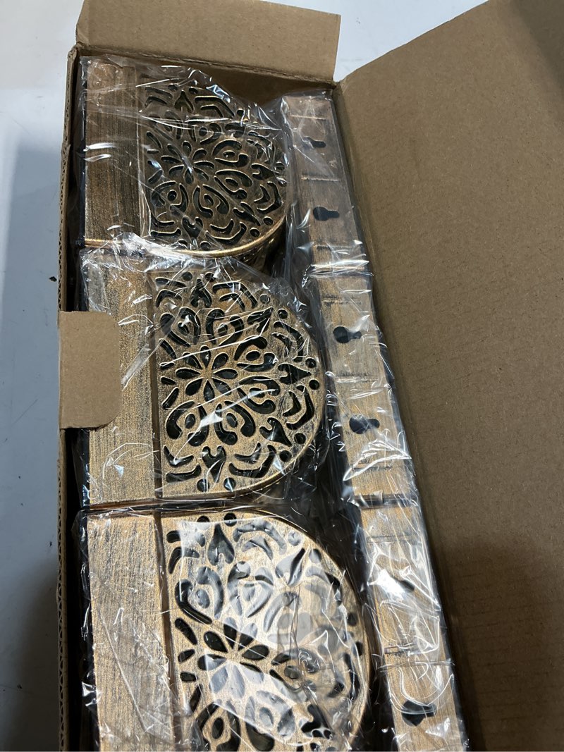 Condition photo showing New/Like New for solar fence lights 6 pack solar step lights outdoor waterproof led solar powered wall lights outdoor decorations warm yellow light decorative lighting for, front door, backyard (gold)