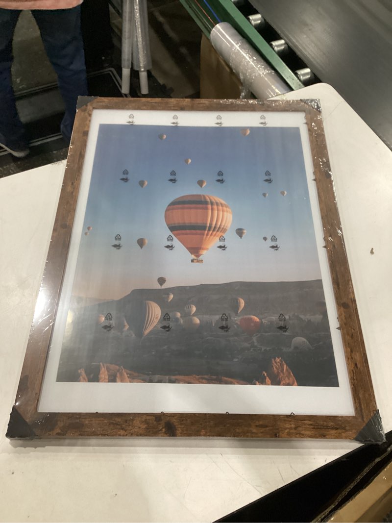 qotib wood 20x28 picture frame with 16x24 mat, display 16x24 with mat or 20x28 without mat, wood 20 