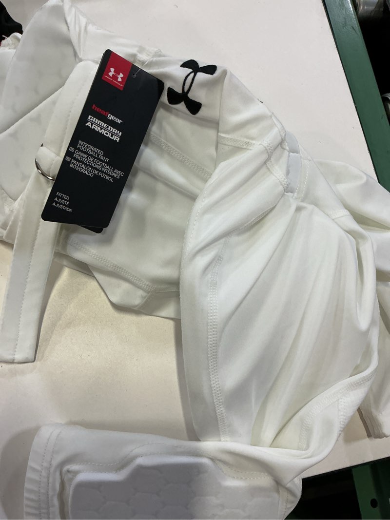 Condition photo showing New/Like New for youth large under armour boys' gameday integrated football pants