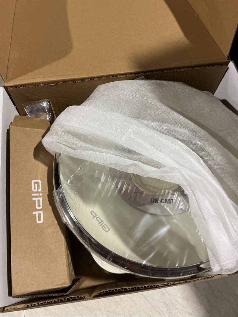 Condition photo showing Good Condition for gipp nonstick deep frying pan skillet, 9.5" saute pan with lid, granite induction cookware non stick cooking pan, pfoa pfos apeo free, white cream 9.5inch