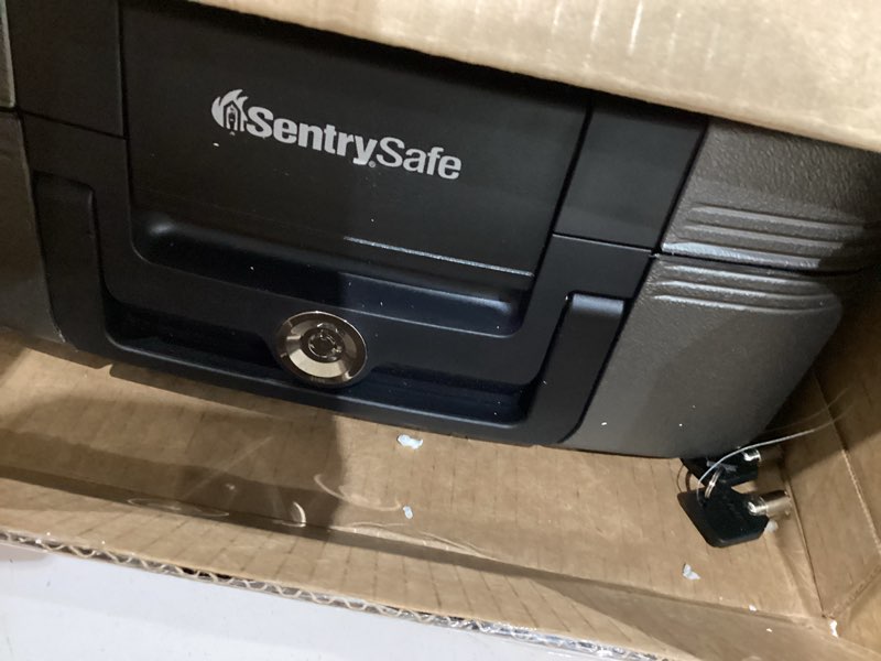 Condition photo showing Good Condition for sentry safe 0.28 cu. ft. capacity  fire safe  gray cfw20201