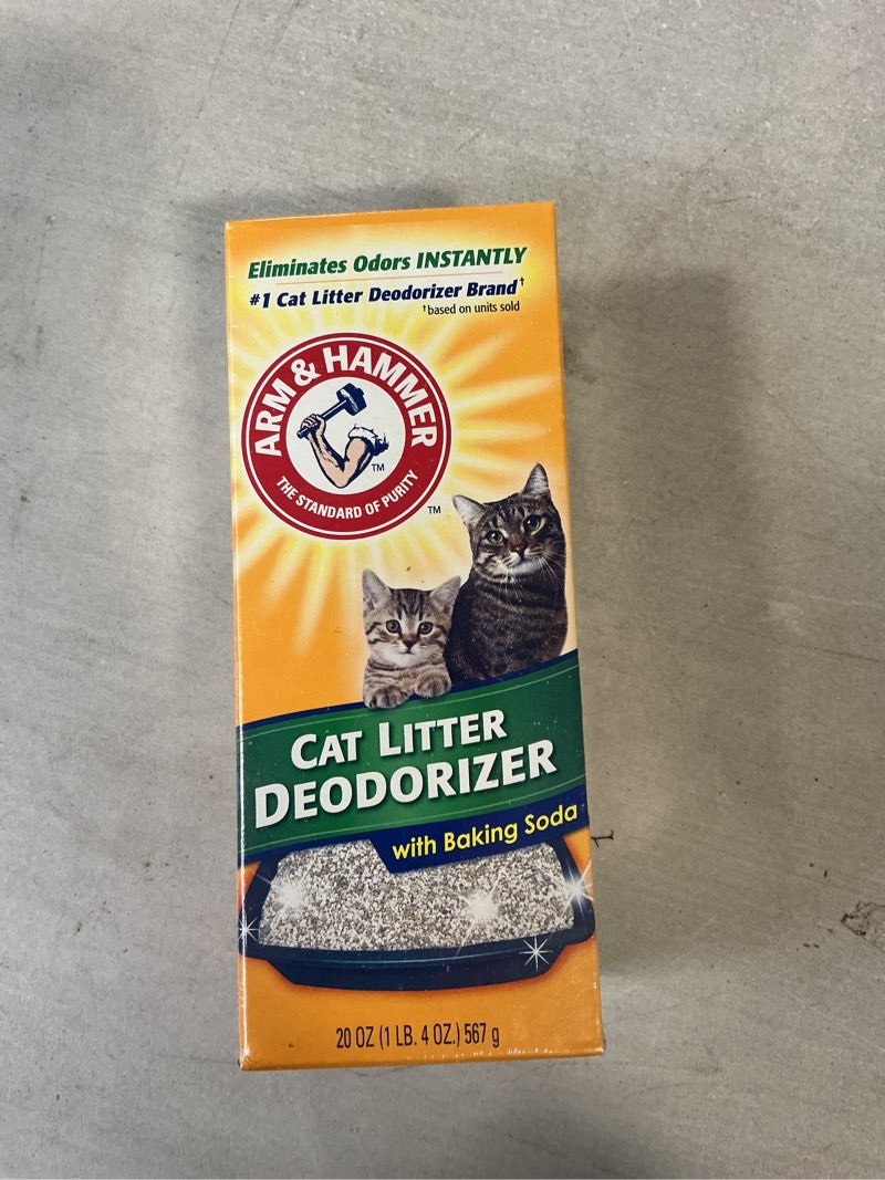 Condition photo showing New/Like New for ARM & HAMMER Cat Litter Deodorizer With Activated Baking Soda 20 oz (Pack of 1)