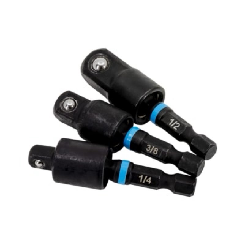 Spyder 3 -Piece 1/4-in to 1/4-in 3/8-in 1/2-in Swivel adapter