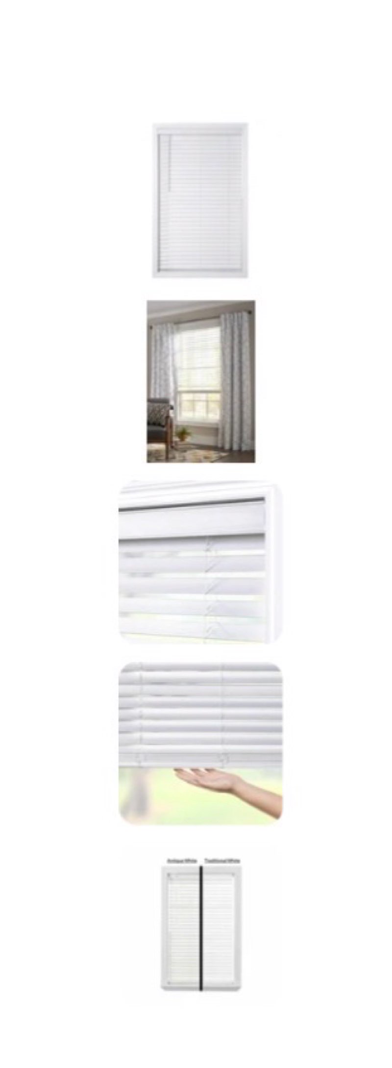 better homes & gardens 2" cordless faux wood horizontal blinds