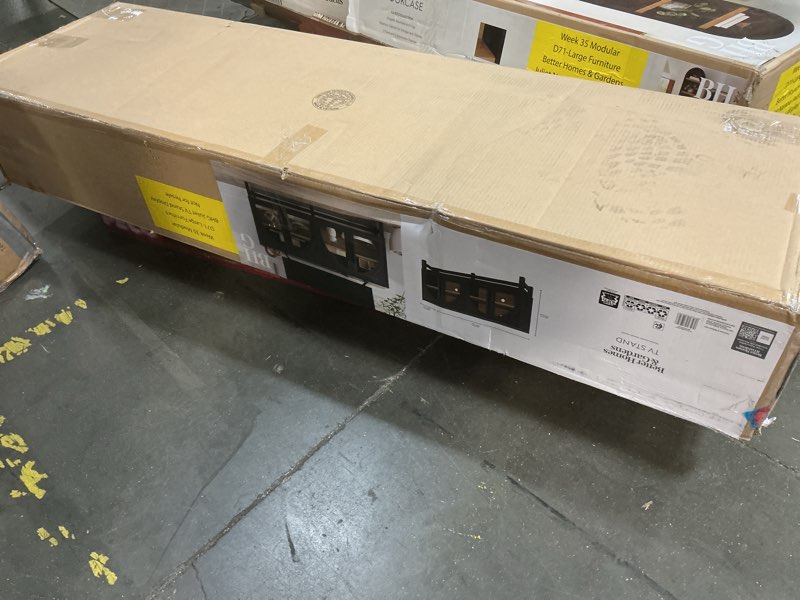 Condition photo showing New/Like New for better homes & gardens juliet arch tv stand for tvs up to 65", black wood finish
