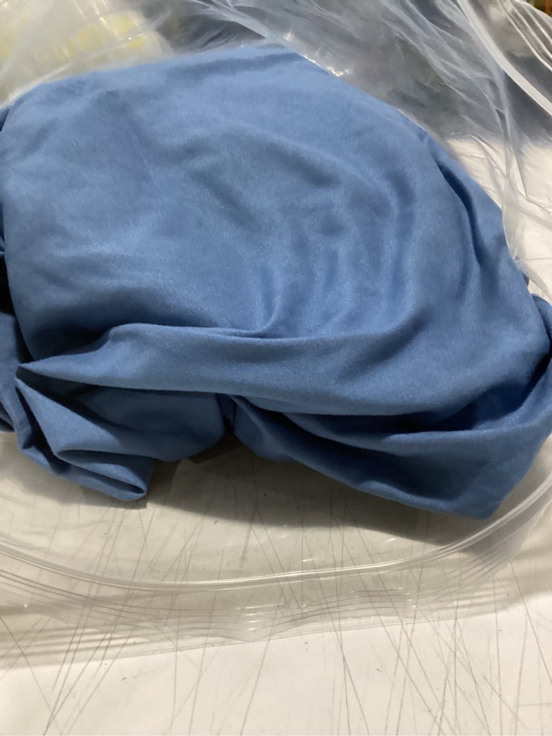 Condition photo showing Good Condition for bare home fitted bottom sheet king size - premium 1800 microfiber - ultra-soft hotel luxury - deep pocket - durable and long lasting (king, coronet blue) king 17 - coronet blue