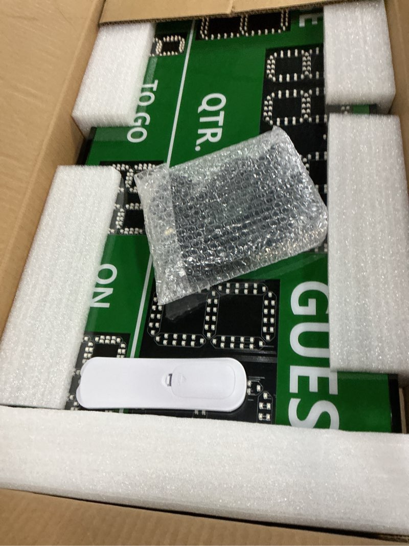 Condition photo showing Good Condition for yz led wireless football scoreboard, electronic scoreboard with remote, digital scoreboard football score keeper for outdoor/football training/american football games/rugby ball