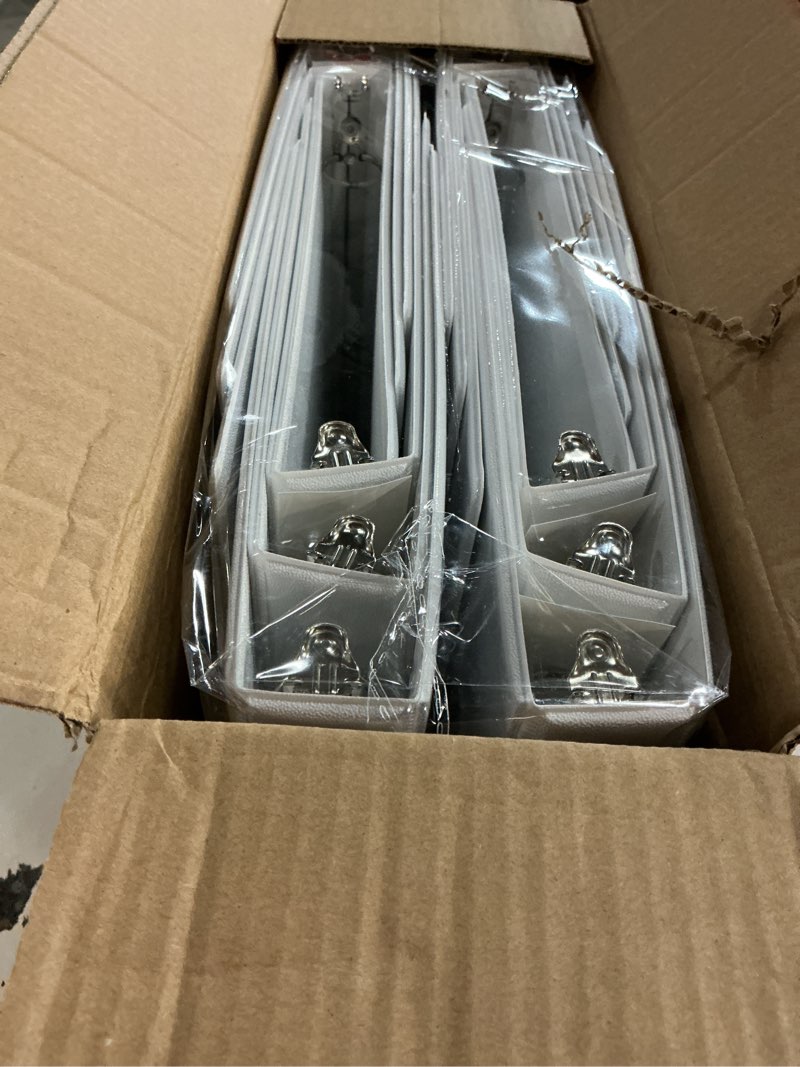 Condition photo showing New/Like New for sunee 3 ring binders 1 inch 12 pack, clear view binders bulk three ring pvc-free (fit 8.5x11 inches) for school or office supplies, white 1 inch 12 pack white