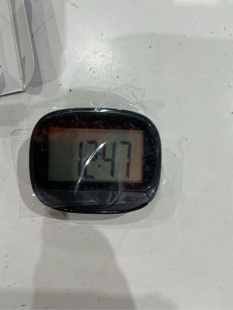 Condition photo showing Good Condition for xtreme fit clip-on pedometer with distance  calories  and time tracking - includes battery - black