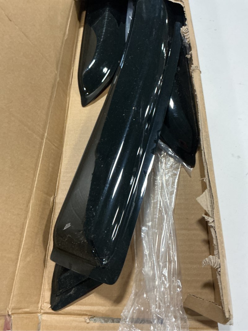 Condition photo showing As Is for Window Rain Guards for 2009-2014 Ford F150 SuperCrew Cab, Tape-on Side Window Vent Visors Wind Defle