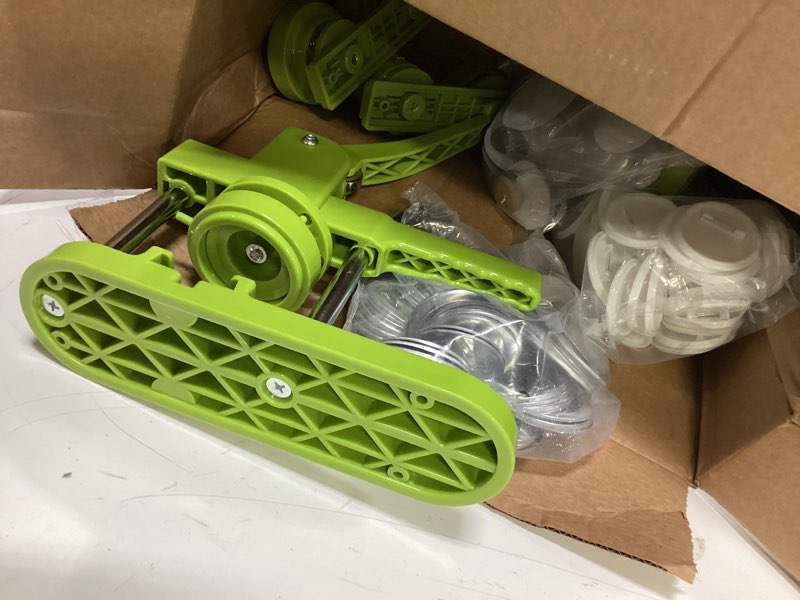Condition photo showing As Is for button maker machine multiple sizes, pin maker machine 1+1.25+2.25 inch, interchangeable button-models badge button press machine with 300 sets 25+32+58mm button maker supplies&circle cutter