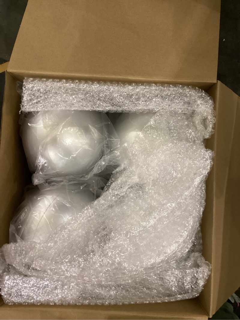 Condition photo showing New/Like New for Poen 12 Pcs 6 Inch Extra Large Christmas Ball Ornaments Giant Jumbo Christmas Tree Ball Decoration Shatterproof Huge Big Xmas Hanging Ornaments for Indoor Outdoor Holiday Party Decor(Silver)