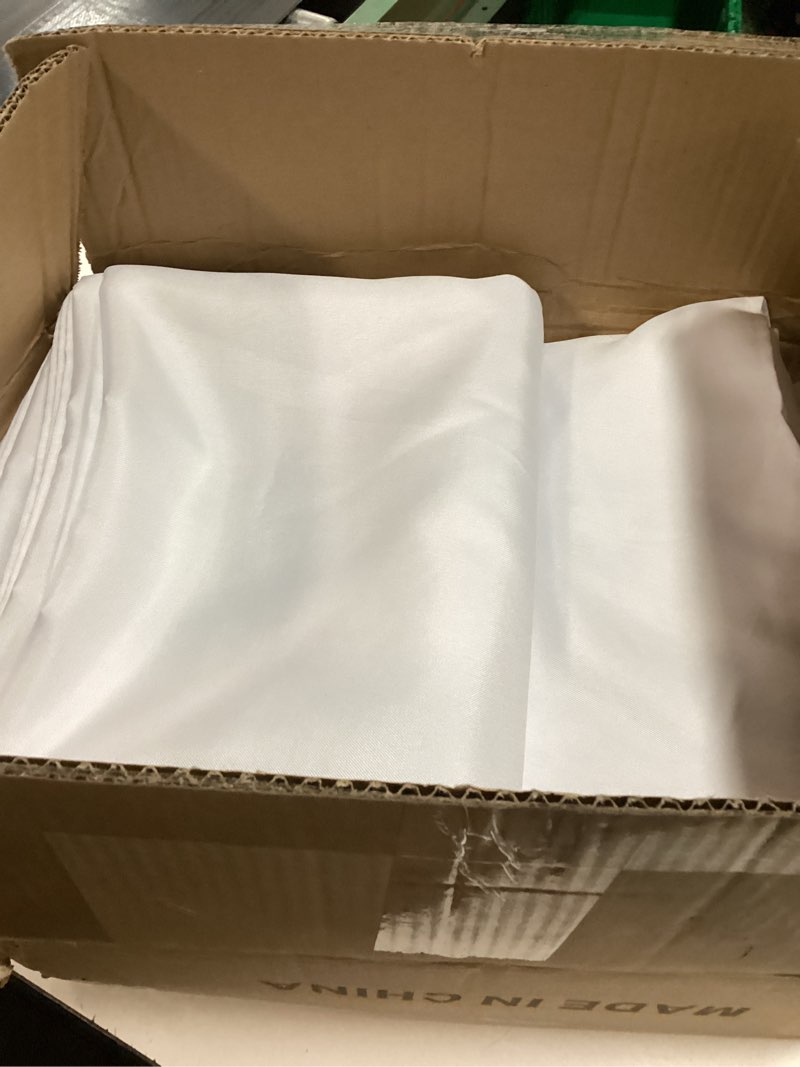 Condition photo showing item condition for sancua 6 Pack White Tablecloth 90 x 156 Inch - Rectangle Table Cloth for 8 Feet Tables Stain and Wrinkle Resistant Washable Polyester Table Cover for Dining Wedding Banquet Party Buffet Restaurant White 6 Pack 90x156 Inch Tablecloth