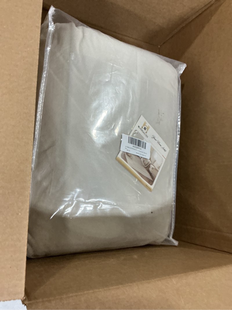 Condition photo showing Good Condition for h.versailtex real velvet plush 3 piece stretch sofa covers couch covers for 2 cushion couch sofa slipcovers width up to 90 inch thick soft stay in place (large sofa, oatmeal) 2 cushion sofa oatmeal