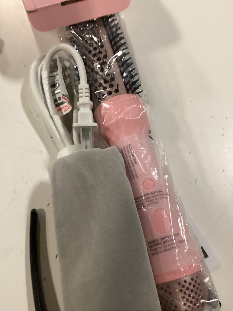 Condition photo showing Good Condition for zavarea thermal brush, 1.5 inch heated round brush stylers, 800m negative ions ceramic for less frizz damage, 4 temperature set, dual voltage for travel, easy use boosts shine, youthful pink