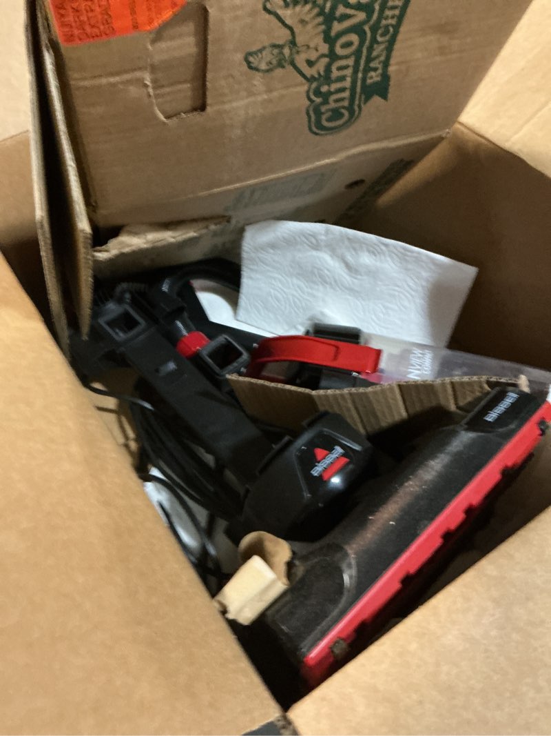 Condition photo showing As Is for Bissell CleanView Compact Turbo Upright Vacuum with Quick Release Wand, Full Size Power, Compact Size for Apartments & Dorms, 3437F