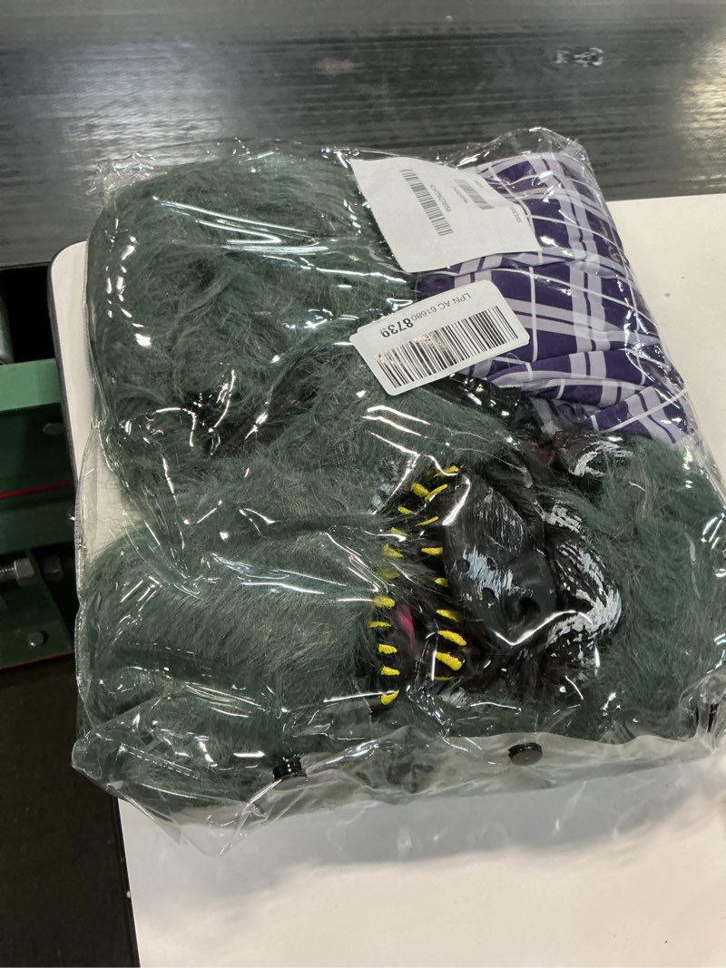 Condition photo showing Good Condition for Werewolf Costume for Boys, Wolf Suits with Light Up Red Eyes Mask, Gloves, Shoes, Tail, Fangs Dress up for Kids