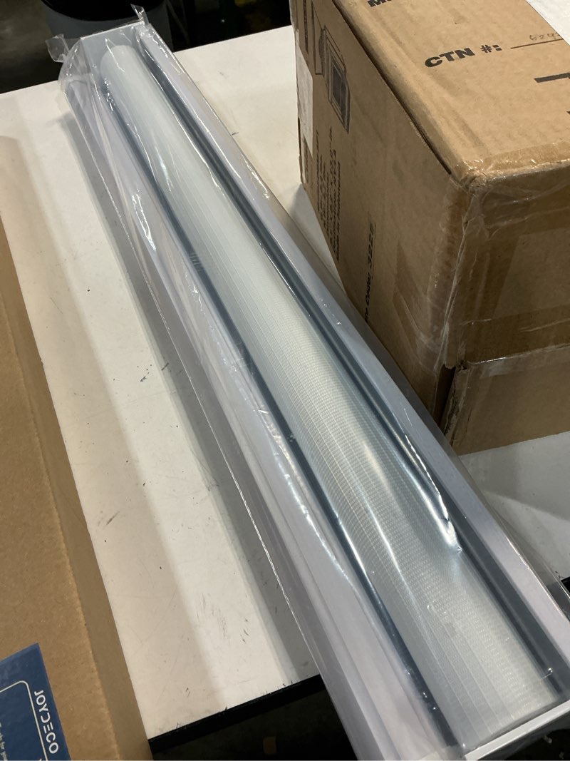 Condition photo showing New/Like New for Joydeco Cordless Zebra Blinds (Pro), Dual Layer Light Control Zebra Blinds for Windows, Light-Proof Aluminum Cover, Free-Stop Roller Shades for Home & Office (White, 15" W x 48" H) White 15"W x 48"H