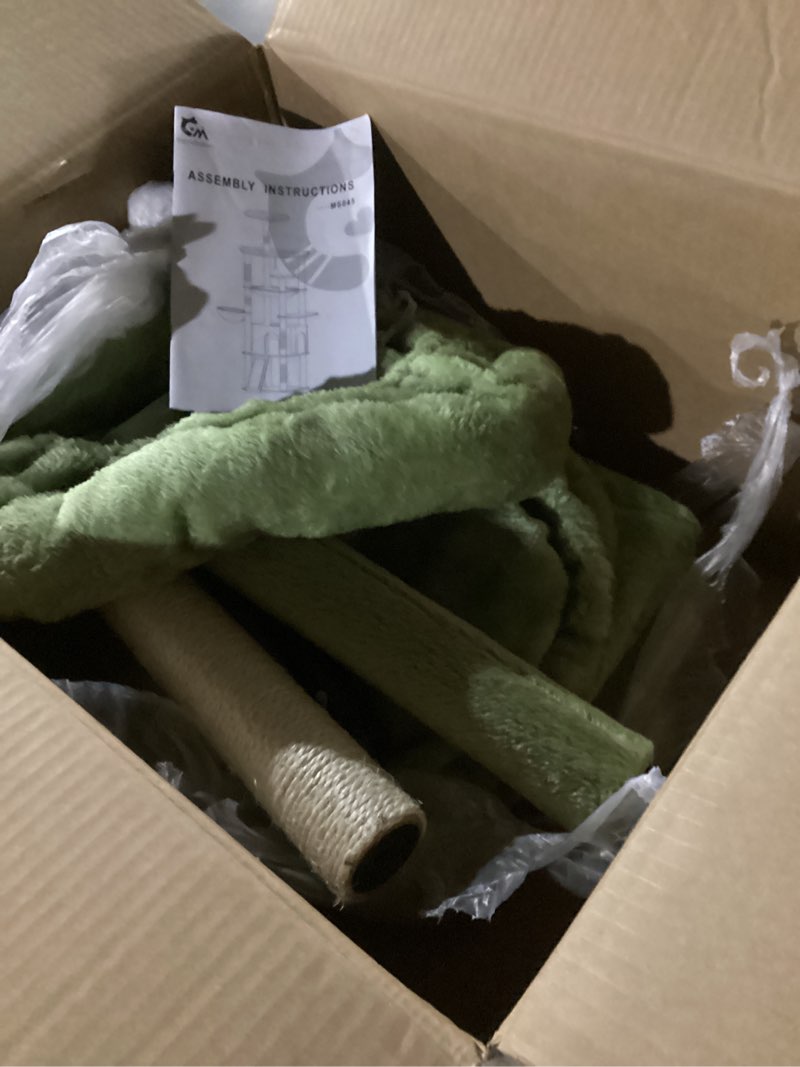 Condition photo showing Good Condition for Taoqimiao Cactus Cat Tree, 71-Inch Cat Tower for Indoor Cats Large Adult, Multi-Level Large Cat Condo, 8 Sisal Scratching Posts, Metal Frame Cozy Hammock, Scratch Board, 2 Top Perches, MSC026L Cactus 71 Inches