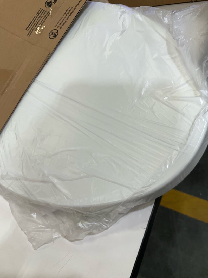 Condition photo showing As Is for bemis 170 durable plastic toilet seat, elongated, white