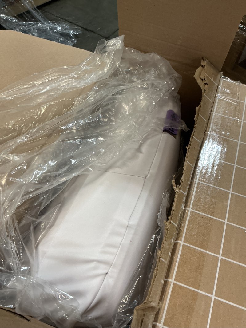 Condition photo showing Good Condition for purple dreamlayer pillow - king size, multi-layered gelflex grid & microair foam for support & pressure relief - customizable height with removable foam booster layers