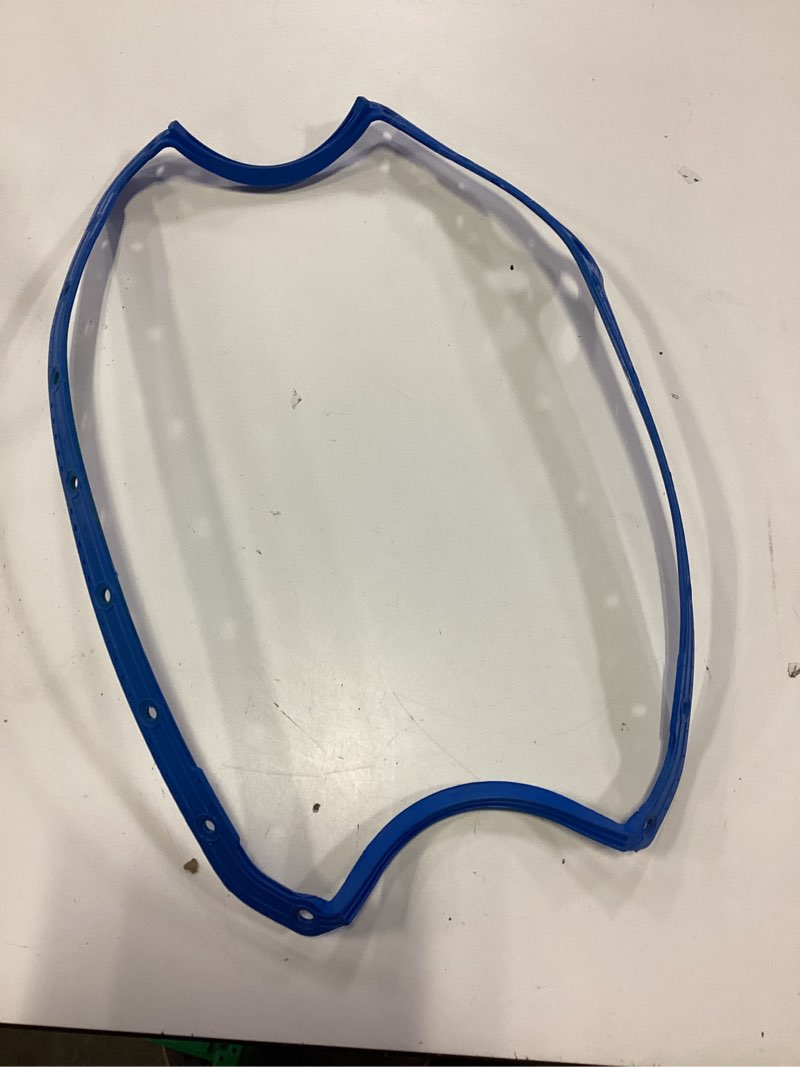 Condition photo showing As Is for engine oil pan gasket for 1957-1979 chevy v8 small block 265 283 327 350 383 400 oil pan gasket thick front seal os34509t xchj652-sb