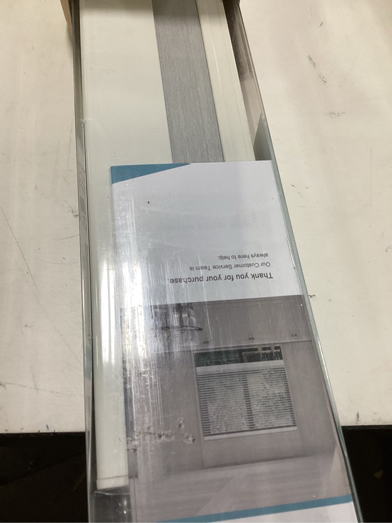 Condition photo showing Good Condition for changshade cordless cellular shades, light filtering honeycomb shades for windows, pull down pleated blinds, easy to install for indoor windows and french doors,31.5" w x 64" h, white blackout white 31.5"w x 64"h