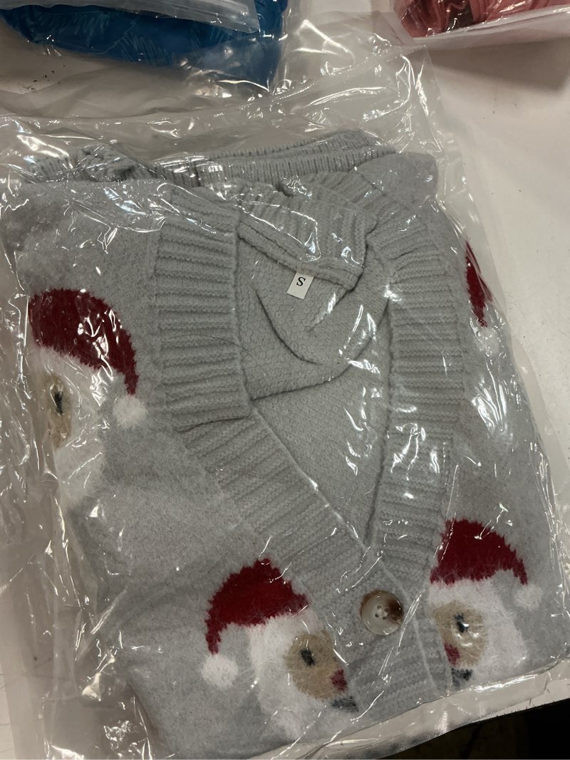 Condition photo showing New/Like New for s ugly christmas cardigan sweaters for women funny long sleeve xmas santa fall button down knit sweater