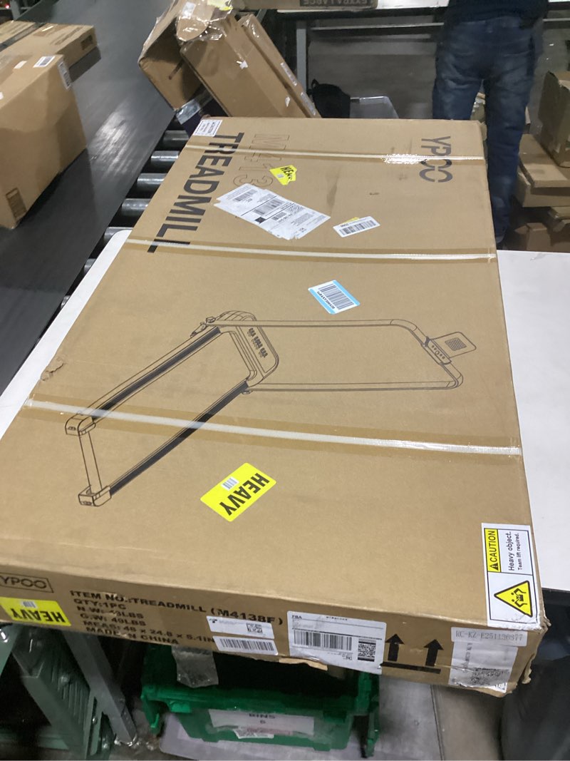 Condition photo showing New/Like New for Foldable Treadmill with Incline, Walking Pad with Handle Bar 3 Level Incline, Portable Folding Treadmills for Home/Office 300 Lbs Capacity, Quiet Desk Treadmill with Remote Control & APP