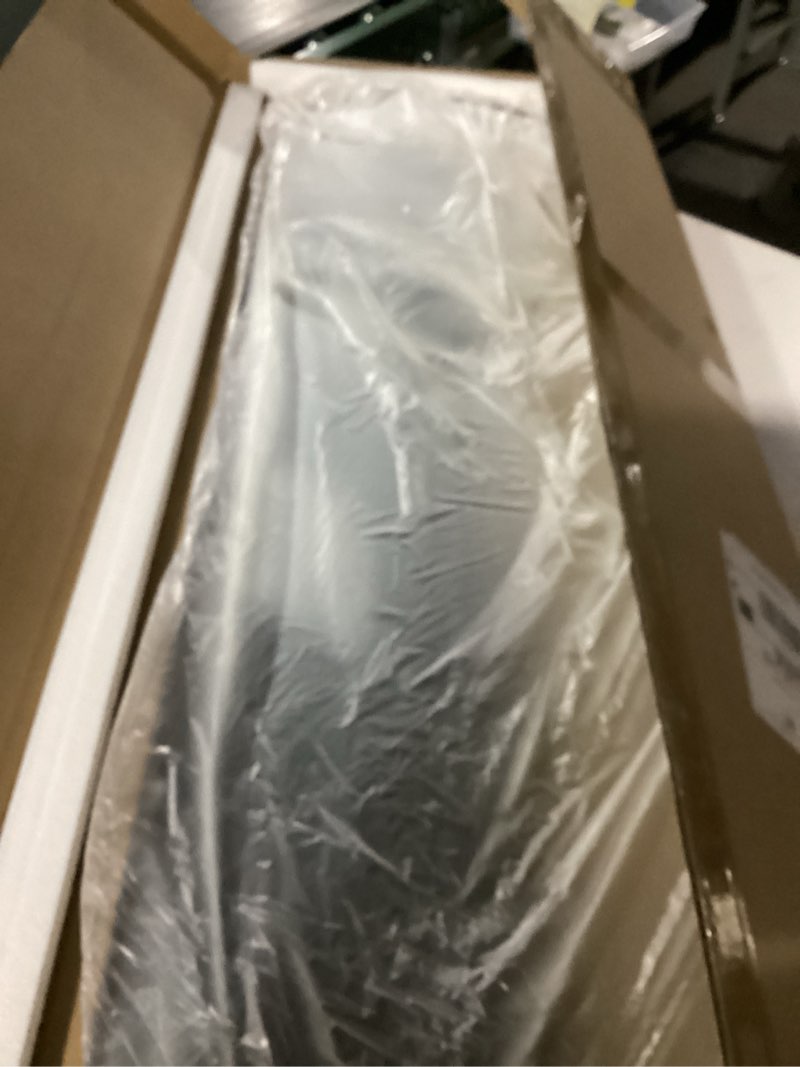 Condition photo showing Good Condition for 58"x18" Arched Full Length Mirror with Stand, Free Standing Leaning Wall Mounted Aluminum Alloy Frame Mirror for Bedroom Living Room Cloakroom, Black 58L" x 18W" Arched Style Black