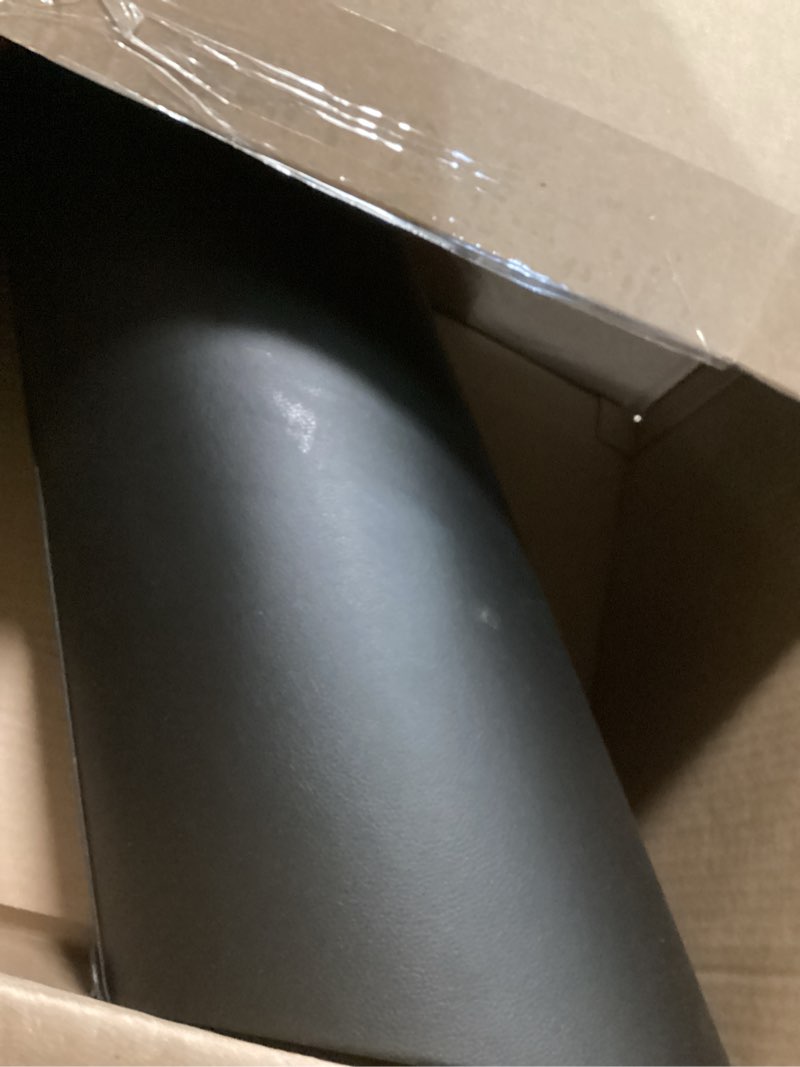 Condition photo showing Good Condition for Black Umbrella Holer for Entryway with Drip Tray and 2 Steel Hooks Leahter Tall 22.44 Inches Umbrella Stand Rack Indoor Can Store 10 Golf Umbrellas or Crutches Toy Swords etc