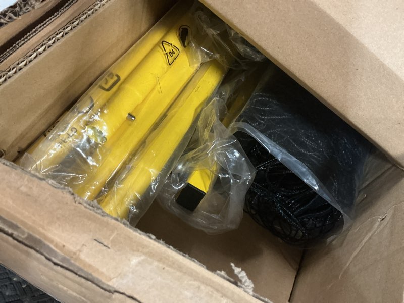 Condition photo showing Good Condition for pickleball set net with wheels, portable 3in1 pickle ball net with carry bag- 3 size options, designed for all weather conditions, steady metal frame & take down for practice & games black&yellow