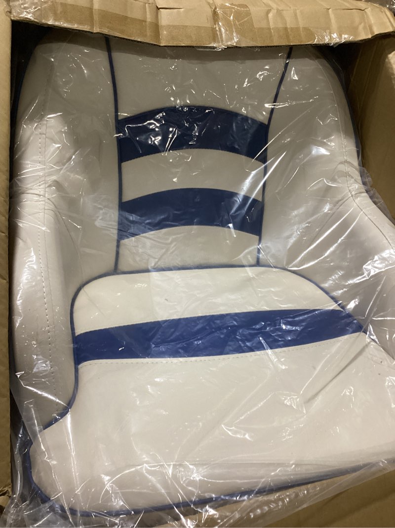 Condition photo showing Good Condition for msc bucket pontoon boat seat (white/blue)