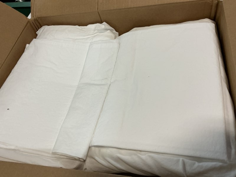 Condition photo showing Good Condition for classic organic percale sheet set, king, white