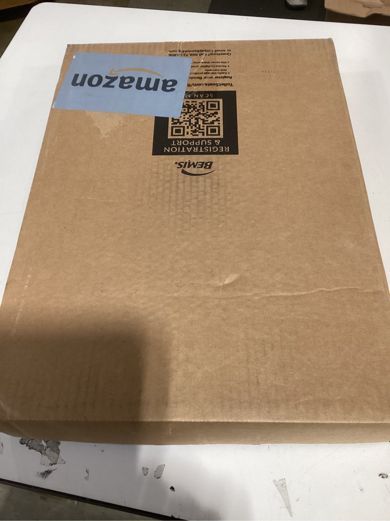 Condition photo showing New/Like New for mayfair cassel slow close toilet seat, easy clean, non slip premium wood seat, easy install, made in usa, elongated, white elongated 1 - toilet seat