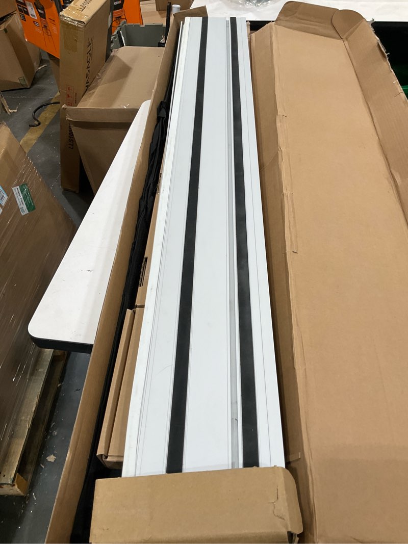 Condition photo showing Good Condition for evolution st2800-g2 110" circular saw guide rail/track | universal fit: makita, bosch, festool, triton, metabo | 110"/9.2ft (2.8m) | includes self-aligning bars, 2x track clamps, hex key & carry bag 110 inches aluminum new model