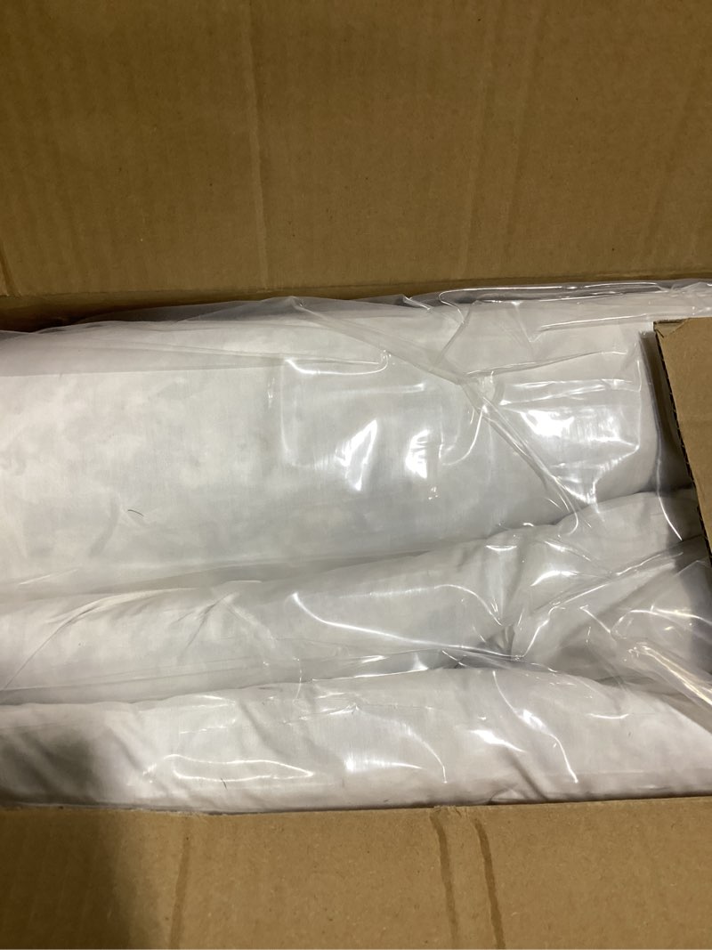 Condition photo showing Good Condition for ja comforts 26×26 premium goose down feather throw pillow inserts(set of 2)-5% down filling,high filling weight,250 tc cotton cover, square, white 26×26 (2 pack)