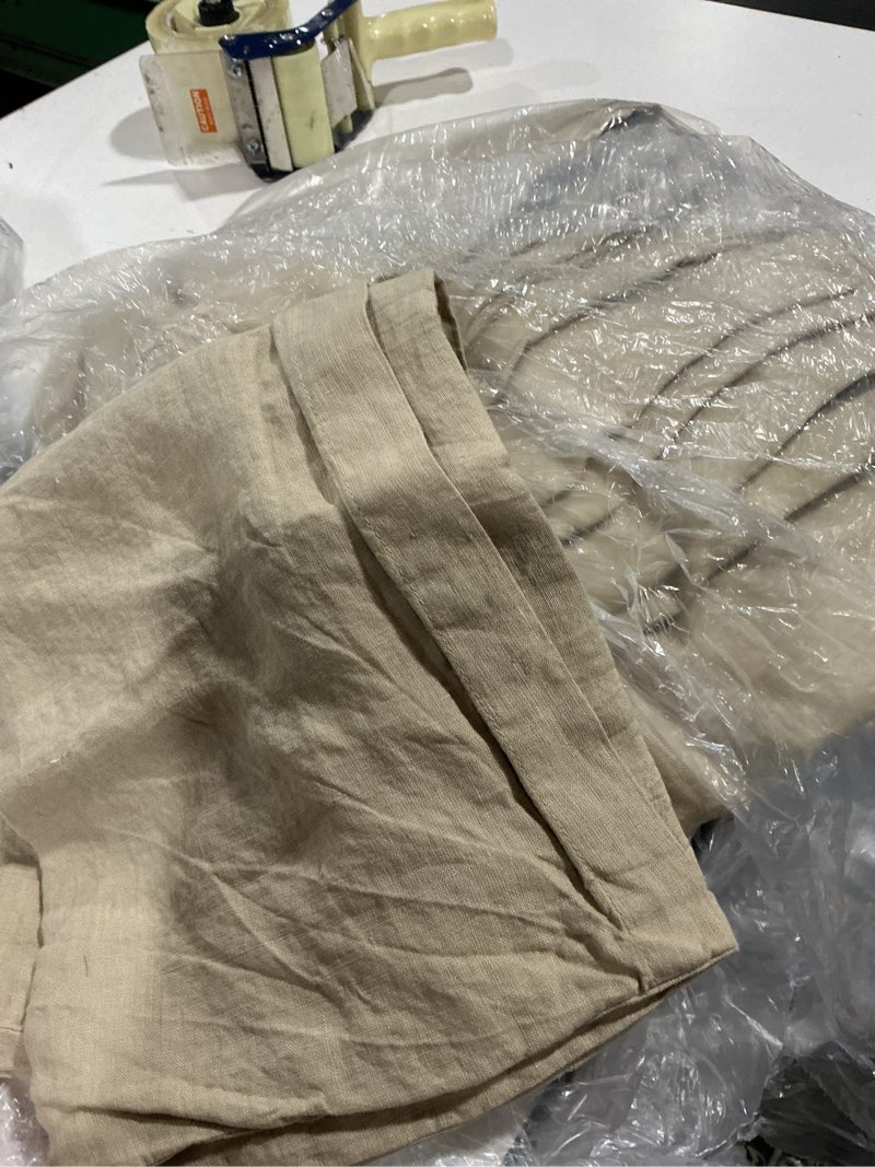 Condition photo showing As Is for european linen sheet set queen