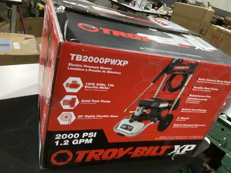 Condition photo showing Good Condition for troy-bilt 2000 psi 1.2 gpm electric pressure washer with turbo nozzle and hose