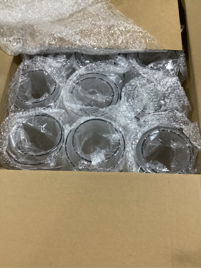 Condition photo showing As Is for Nuogo 24 Pcs 10 Inch Acrylic Clear Cylinder Vase Plastic Flower Vase Unbreakable Tall for Wedding Centerpieces Party Home Plants Bouquet Decor