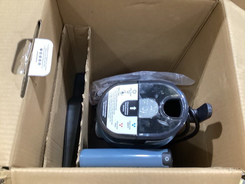 Condition photo showing As Is for shark hydrovac messmaster wet dry corded vacuum cleaner, 3-in-1 multi-surface vacuum mop & self-cleaning system, lightweight, powerful suction, for hard floors & area rugs, navy, wd161 corded w/ essential