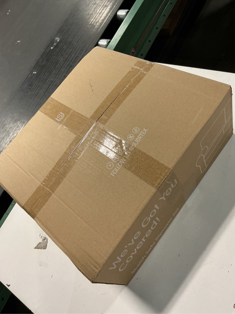 Condition photo showing New/Like New for CHUN YI 7 Piece Couch Covers for 3 Cushion Couch, 3 Seater Stretch Sofa Slipcover with Seperate Backrest and Cushion Covers, Anti-Slip Washable Furniture Protector for Dogs Pets (Large, Dark Blue) Large Dark Blue