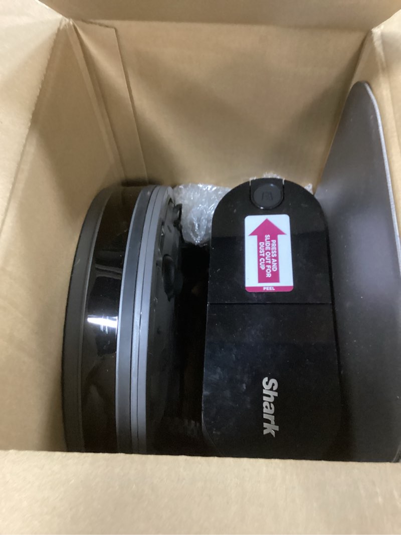 Condition photo showing Good Condition for Shark AV911S EZ Robot Vacuum with Self-Empty Base, Bagless, Row-by-Row Cleaning, Perfect for Pet Hair, Compatible with Alexa, Wi-Fi, Gray, 30 Day Capacity Self-Empty EZ Robot Vacuum