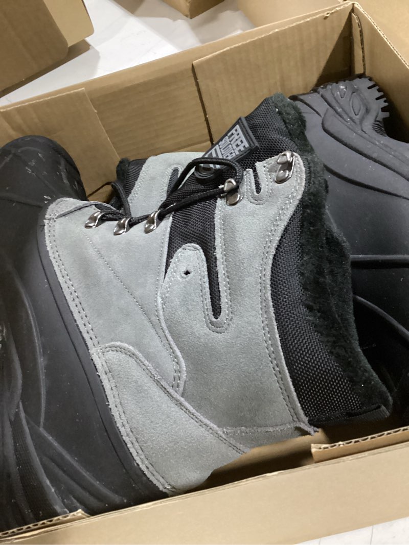 Condition photo showing Good Condition for Columbia Women's Ice Maiden II Snow Boots 10.5 Wide Shale/Dark Raspberry