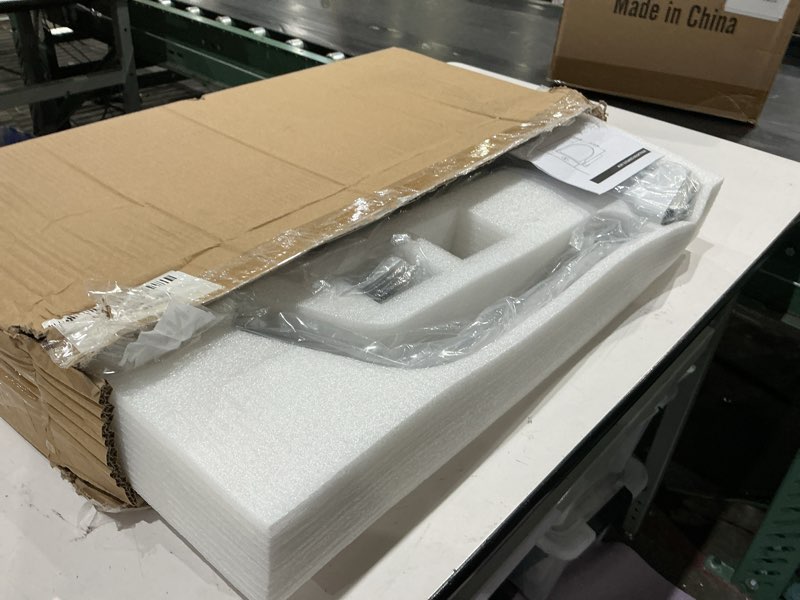 Condition photo showing As Is for dyna-living toilet safety rails 480lbs load-bearing toilet safety frame with flip up non-slip aluminum alloy armrest toilet assist devices for seniors toilet support bars for elderly toilet seat rails white