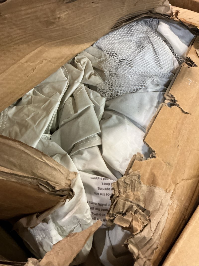 Condition photo showing As Is for White Bounce House, Bounce House for Kids 3-6 with Double Slides, Bouncy House with Ball Pit Blower Included, Bouncy Castle IndoorOutdoor, 10.5ft L x 9.3ft W x 7.3ft H, Nice Choice for Party