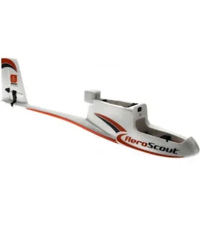 hobbyzone fuselage with elevator/rudder servos: aeroscout, hbz3801