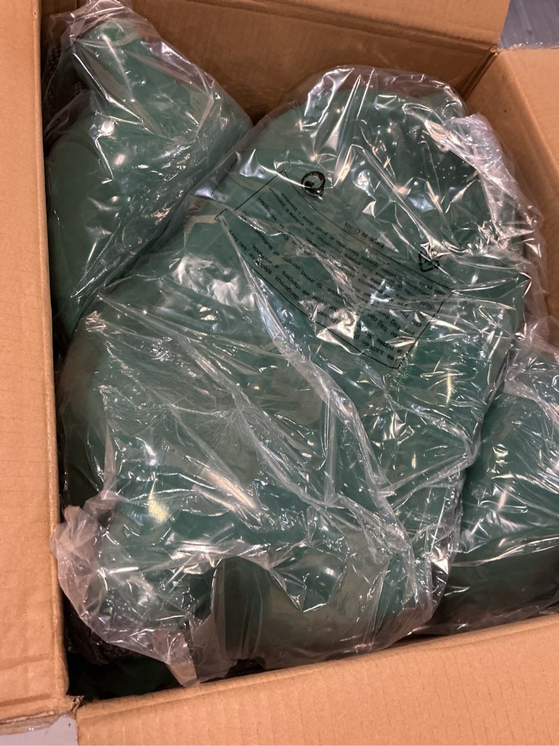 Condition photo showing Good Condition for 4.5/5.5/6.5/8.5/10/16 inch boat fenders 4 pack,ribbed twin eyes vinyl boat bumpers fenders,boat bumpers for docking come with ropes needles and pump to inflate 8.5 x 27 inch forest green
